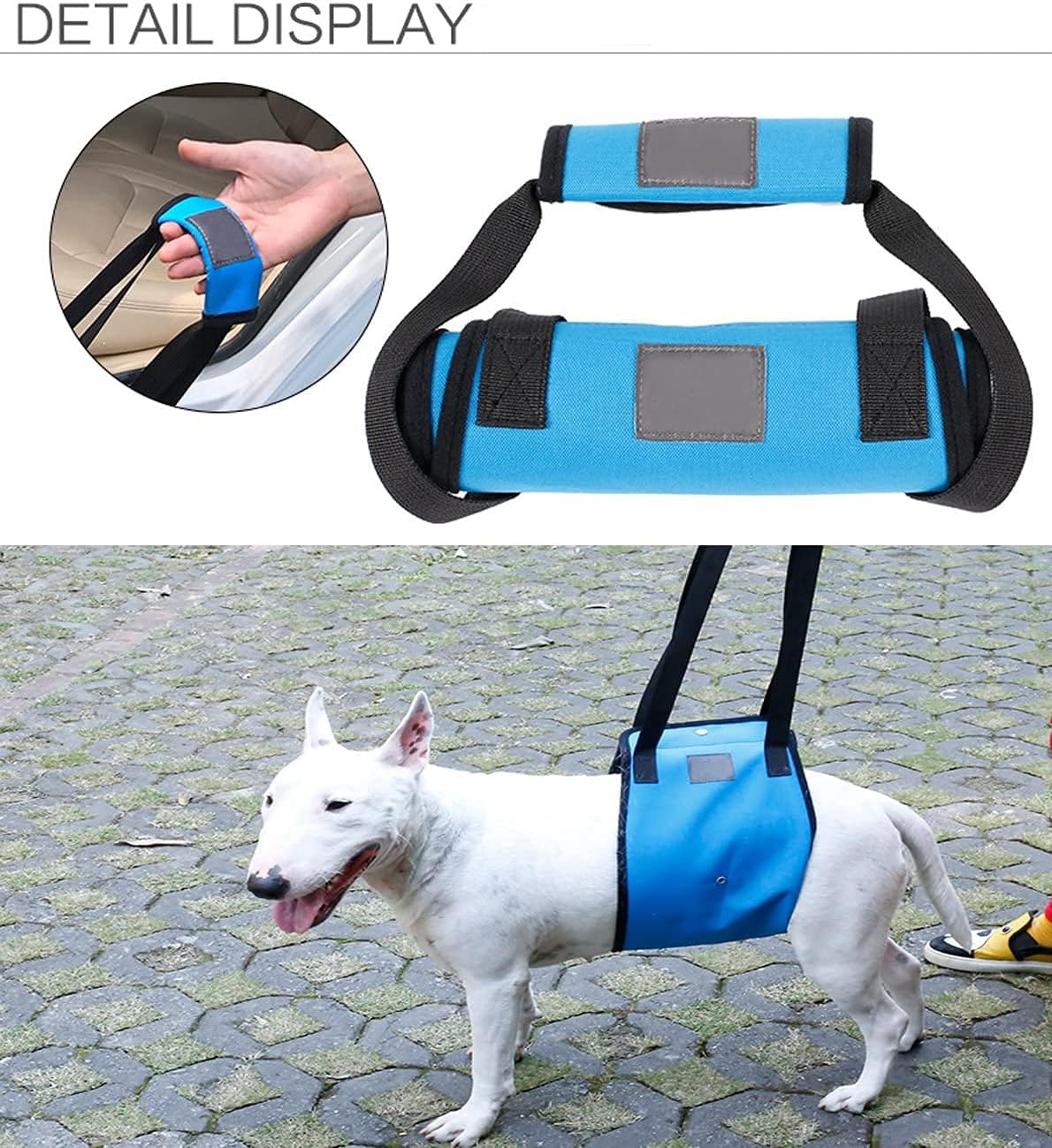 Dog Lift Support Harness With Handle for Older or Injured Canines - Adjustable Strap for Weak Hind Legs - Mobility Aid Back Sling