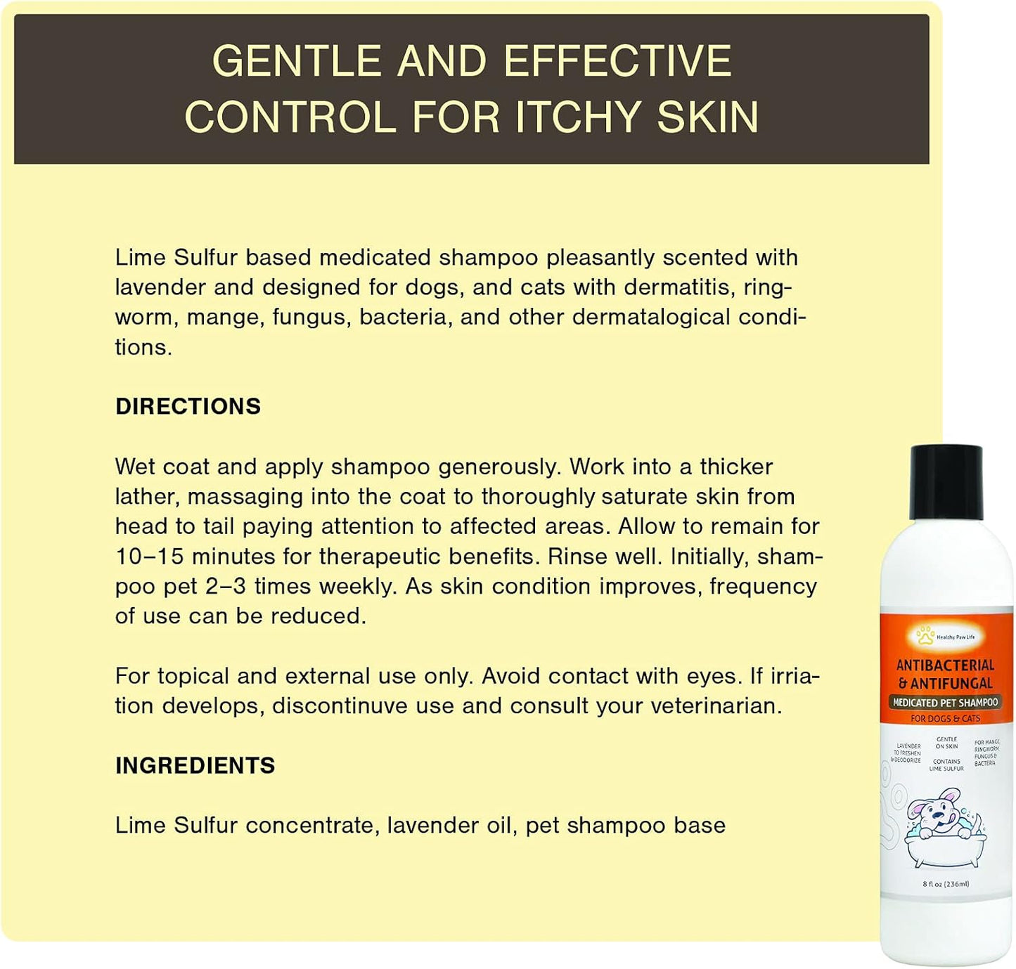 Bundle - 2 Items: Classic's Lime Sulfur Shampoo (8 oz) and Classic's Lime Sulfur Spray (8 oz)