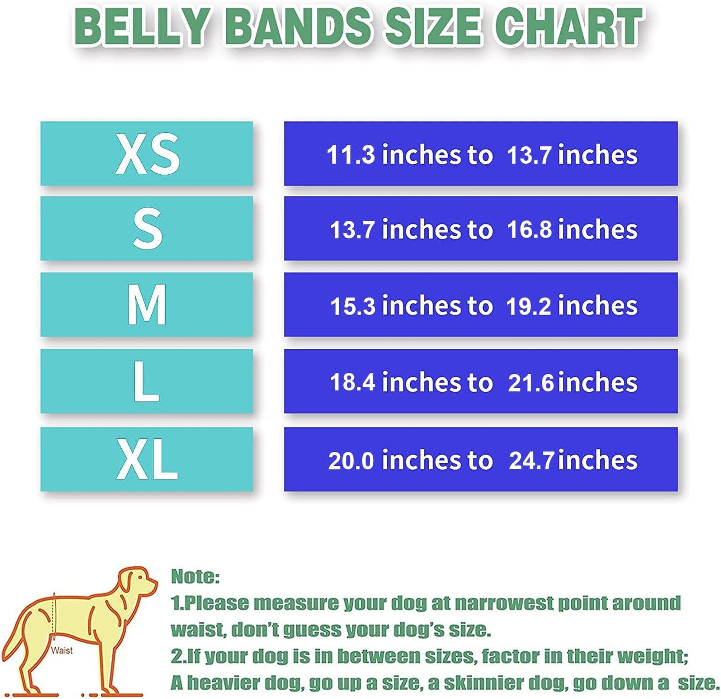 Dog Diapers Male, ACDOK Reusable Belly Bands for Male Dogs Wraps (Pack of 3) Upgrade Durable Delly Diapers for Dogs