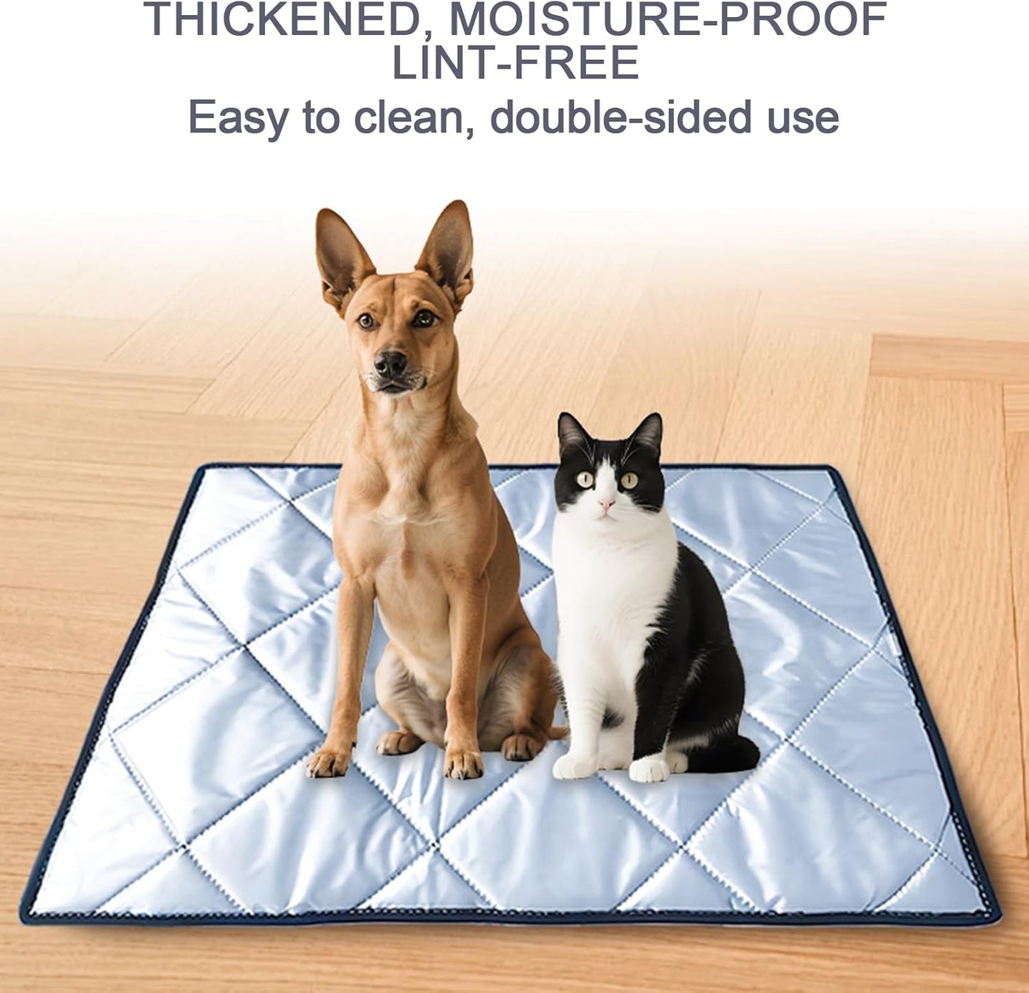 Washable Dog Pee Pad, Anti Slip Crate Mat, Leak Proof Floor Protector with Soft Material, Reusable Pet Potty Pad, Waterproof Puppy Mat with Travel Design, Home Kennel Pads for Car