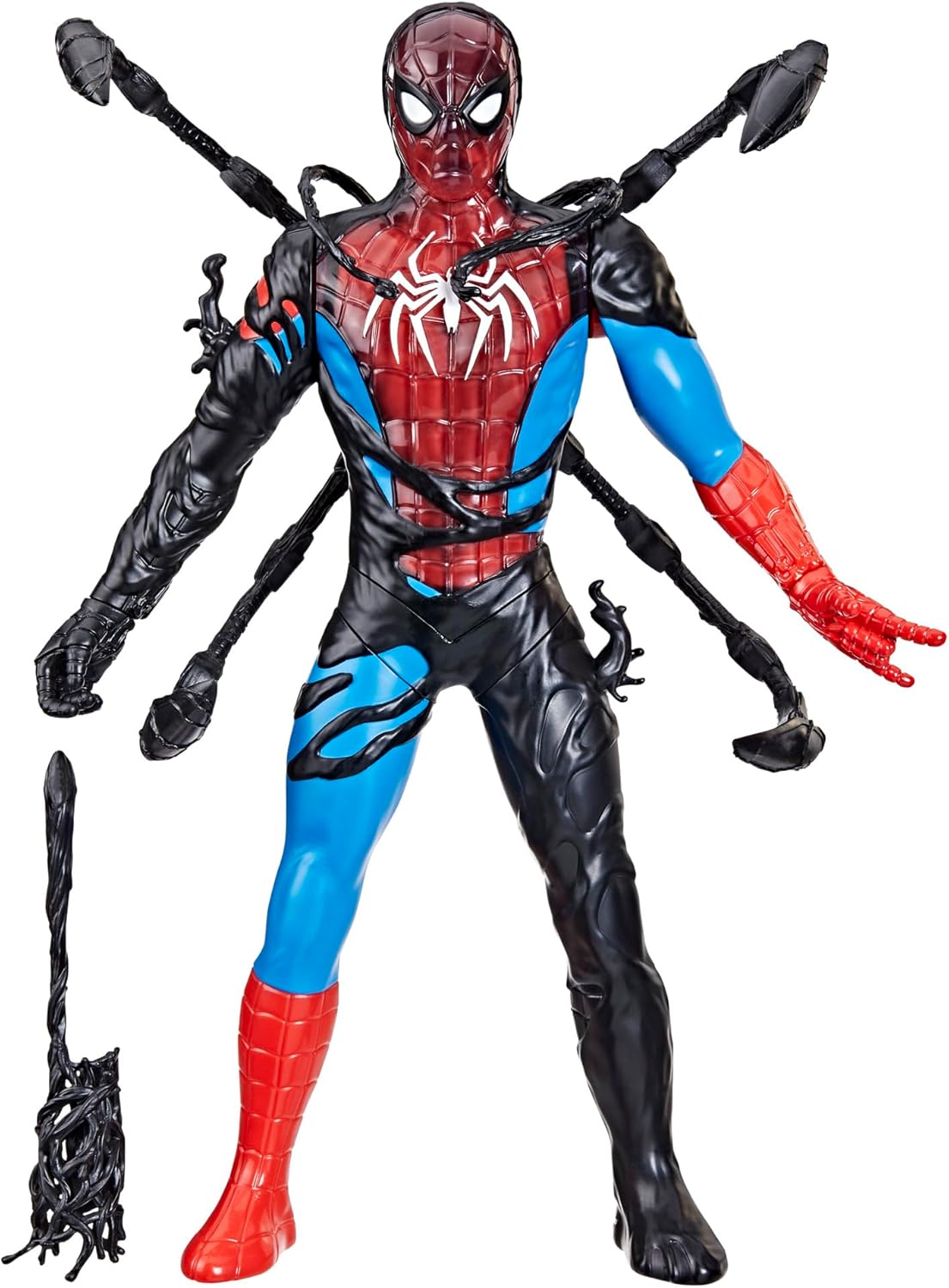 Marvel Spider-Man VenomVersus Spider-Man Liquid Shifter Action Figure with Accessories, 11-Inch-Scale Super Hero Toys for Kids Ages 4 and Up