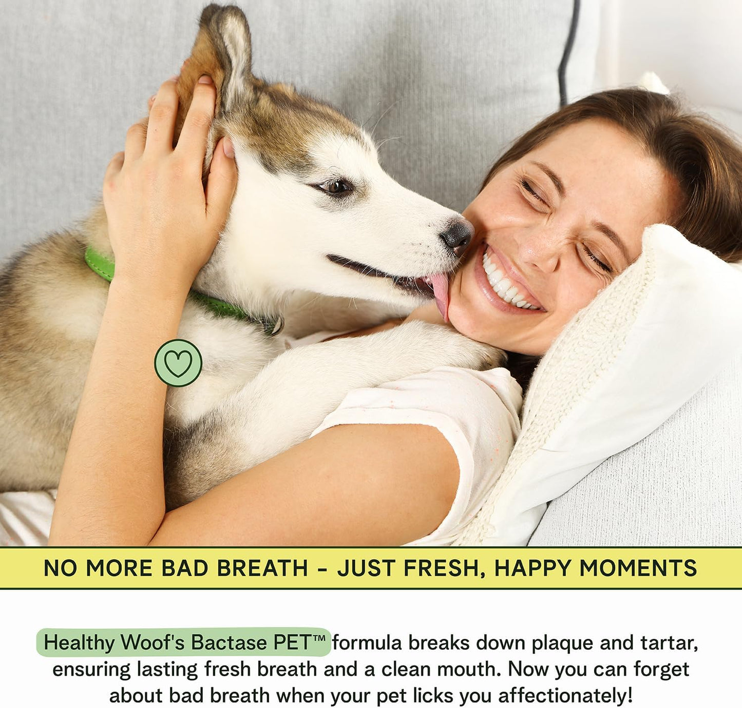 Dental Powder for Dogs - Complete Oral Care Bone Broth, Dog Teeth Cleaning Powder, Tartar Remover, Fresh Breath, Sensitive Stomach Support, Dental Care, 4.2 oz, 60 Scoops