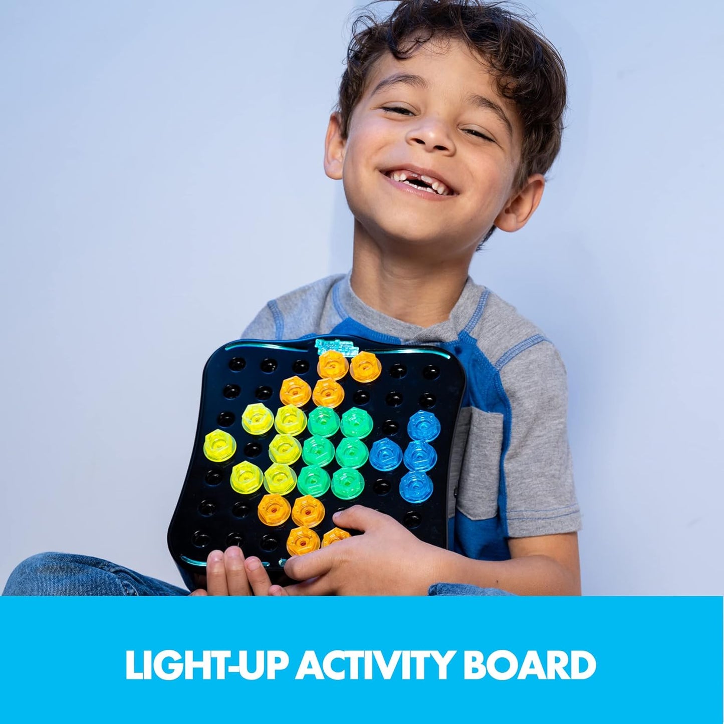 Educational Insights Design & Drill Brightworks - Light-Up Toddler Tool Set with Real Working Electric Toy Drill, Take Apart STEM Toys for 3+ Year Old Kids, Toddler Construction Toys