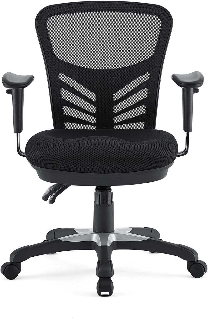 Modway EEI-757-BLK Articulate Ergonomic Mesh Office Chair in Black