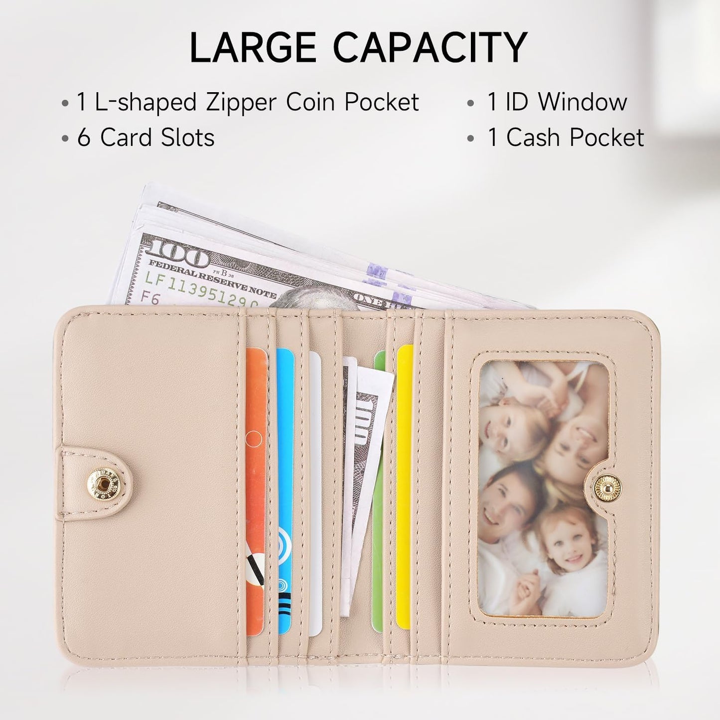 Small RFID Wallet Women Ultra Thin Slim Womens Wallet Mini Compact Bifold Pocket Ladies Wallets for Women Purple