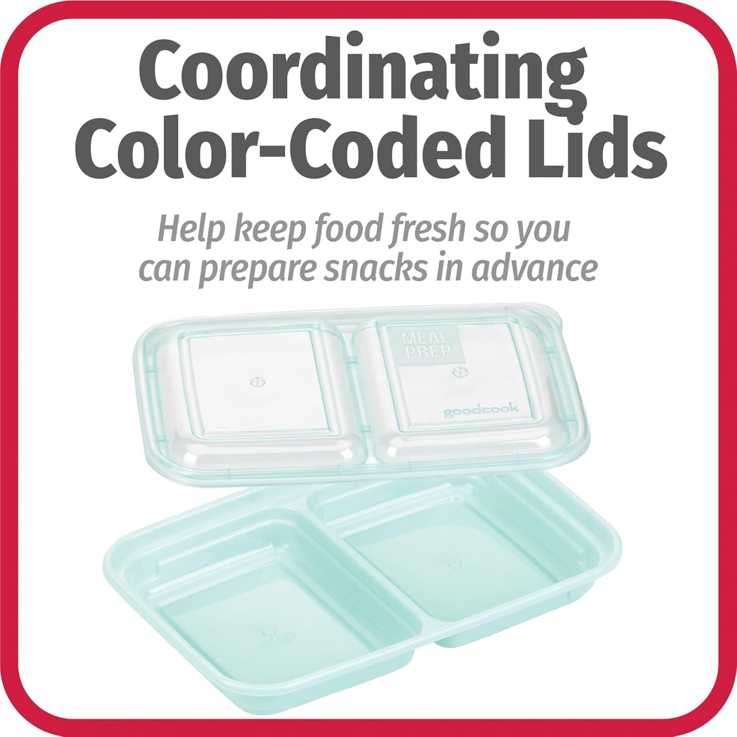 GoodCook Meal Prep 60-Piece Container Set, Made Without BPA