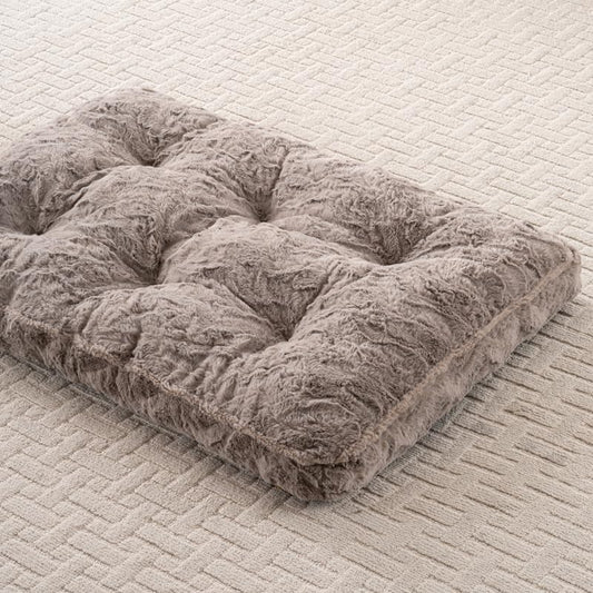 Luxury Cozy Orthopedic Thickened Brown Pet Mat for Dog and Cat, Machine Washable (23" x 18" 2")