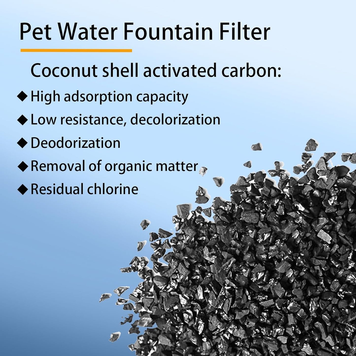 Ultra Quiet Large Dog Water Fountain, 2.3gal/300oz/9L, Automatic Dog Water Dispenser (6 Pack Replacement Filters and Pump Filters)