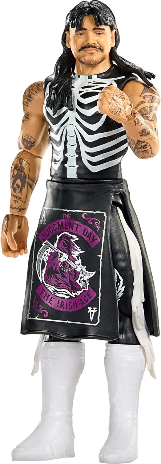 Mattel WWE “Dirty” Dominik Mysterio Action Figure, Main Event Series #160, 6-inch Collectible Superstar with 14 Articulation Points & Life-Like Look