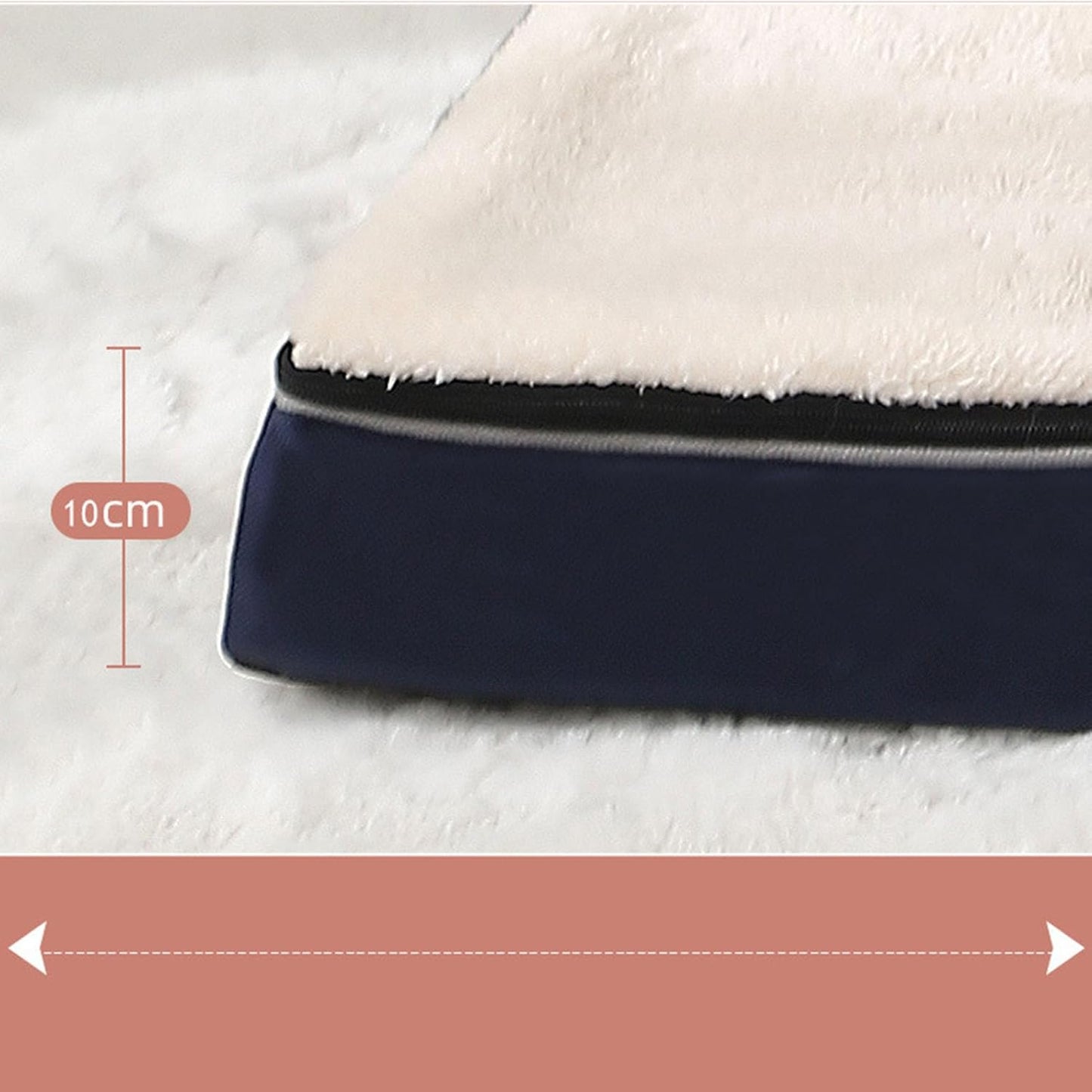 Orthopedic Dog Beds Extra Large Sized Dog, Big Memory Foam Dog Couch Beds with Removable Washable Cover,Waterproof (120x75x10CM/47x30x3.9inch) (90x70x10CM/35.4x27.6x3.9inch)