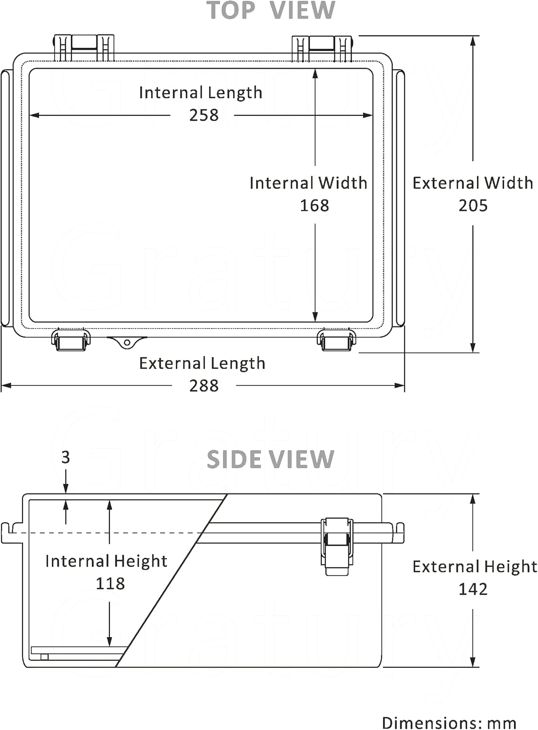 Junction Box, IP67 Waterproof Plastic Enclosure for Electrical Project, Hinged Grey Cover, Includes Mounting Plate and Wall Bracket (Grey Cover, 11.4"×7.5"×5.5")
