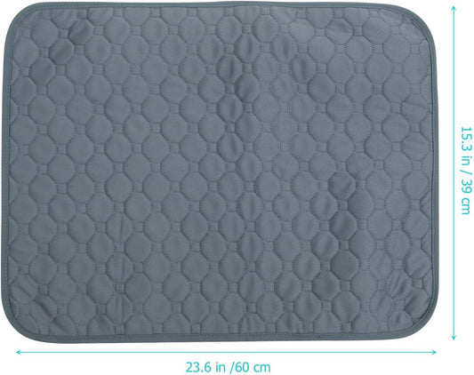Milisten Multi-Function Pet Cooling Mat and Dog Urine Pad, Anti-Slip Washable Summer Cushion, Size S, Breathable Absorbent Bed Mat for Indoor Dogs and Puppies