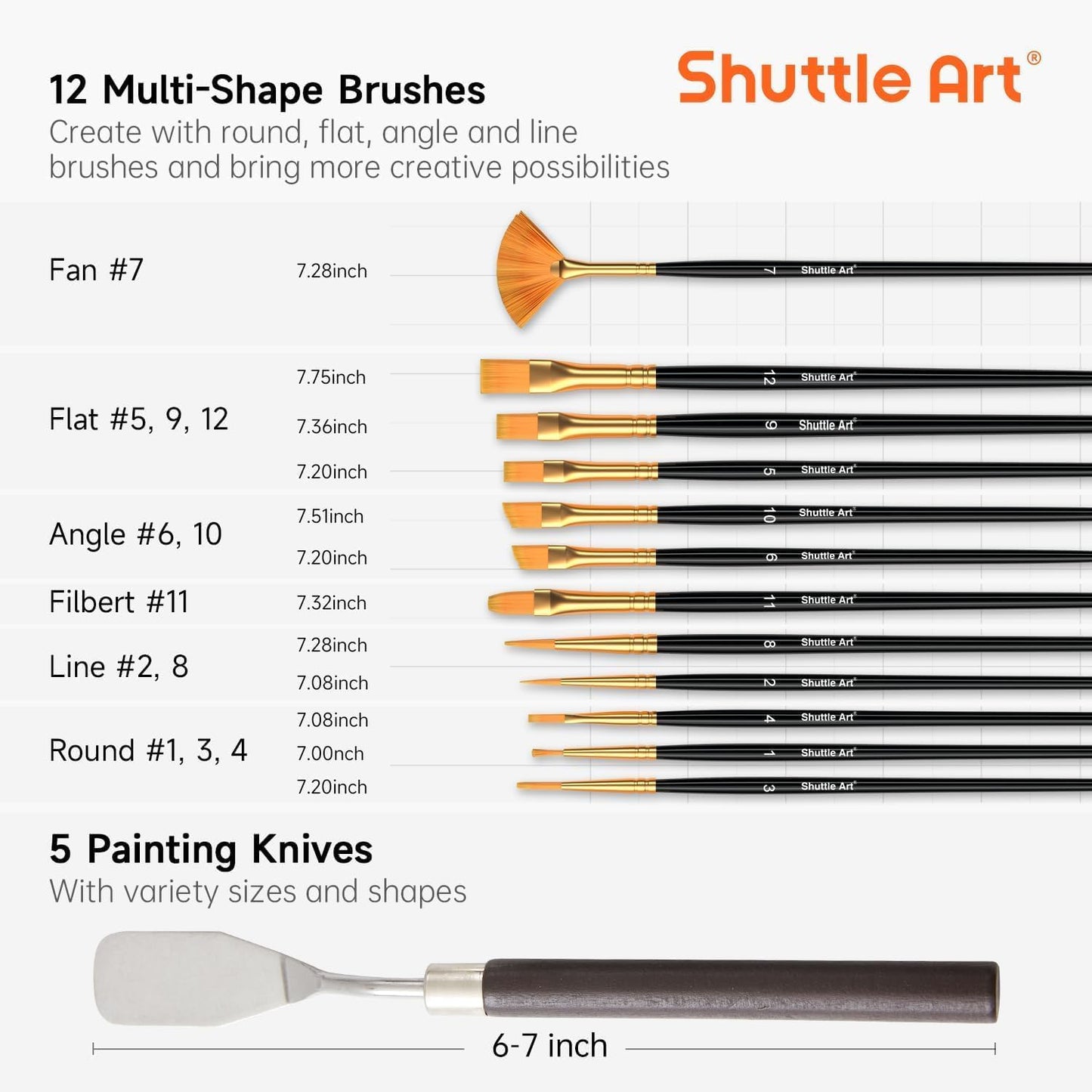 65 Pack Acrylic Paint Set, Shuttle Art Acrylic Painting Set with Wooden Easel, 30 Colors Acrylic Paint, Painting Canvas, Paint Brushes, Palettes, Art Painting Supplies for Kids Adults Beginner Artists
