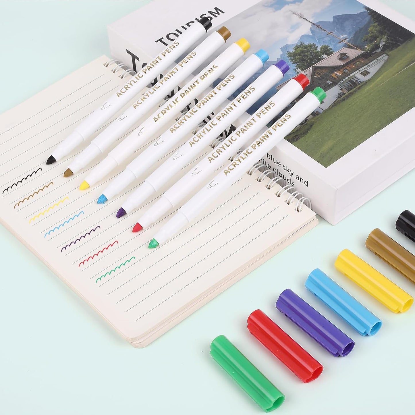 Wet Erase Markers, 36 Colors Whiteboard Markers, Low Odor White Board Wet Erase Pens with 1-5mm Fine Tip, Perfect for Writing on Whiteboards, Glass, Mirror, Home, Office and School Supplies