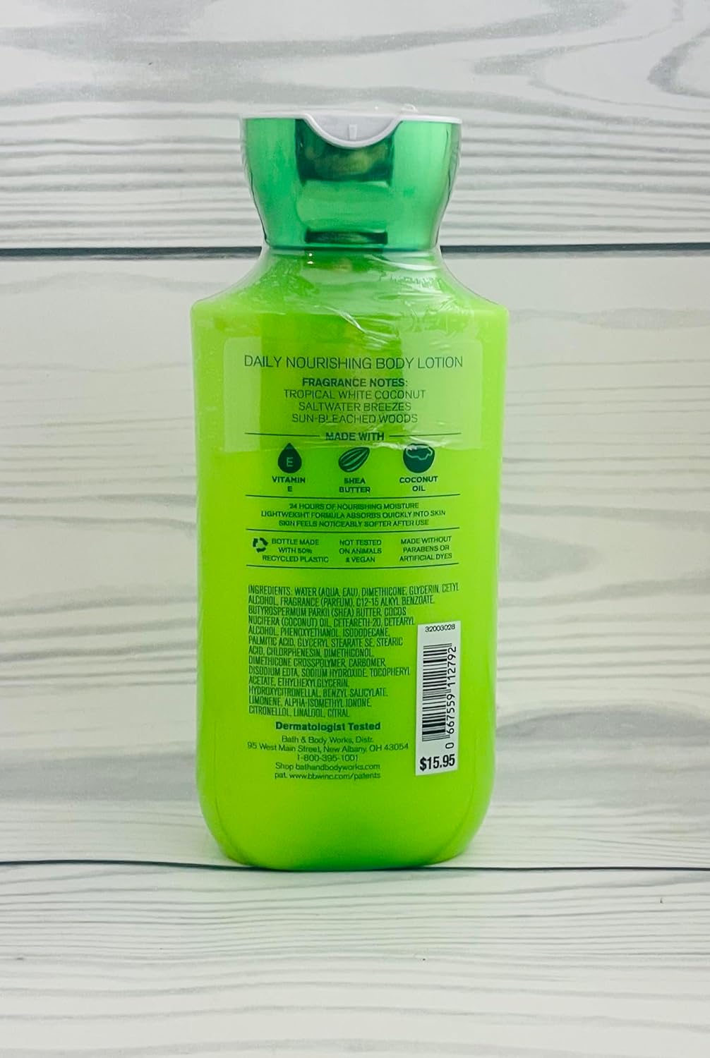 Bath & Body Works Bath and Body Works Waikiki Beach Coconut Super Smooth Lotion Sets Gift For Women 8 Oz -2 Pack (Waikiki Coconut) 16 Fl Oz