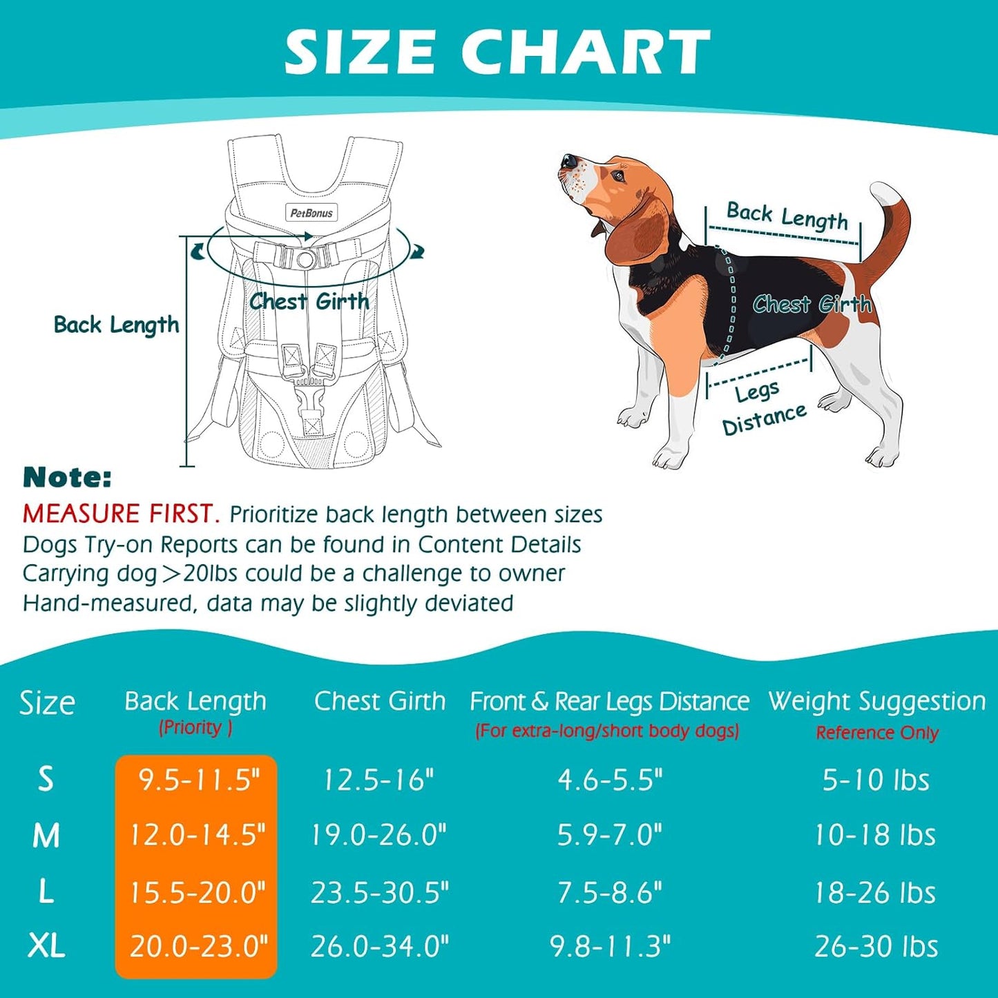 PetBonus Pet Front Dog Carrier Backpacks, Adjustable Pet Backpack, Legs Out Easy-fit Puppy Chest Carrier for Medium Small Dogs, Hands Free for Hiking, Cycling (Purple, S)