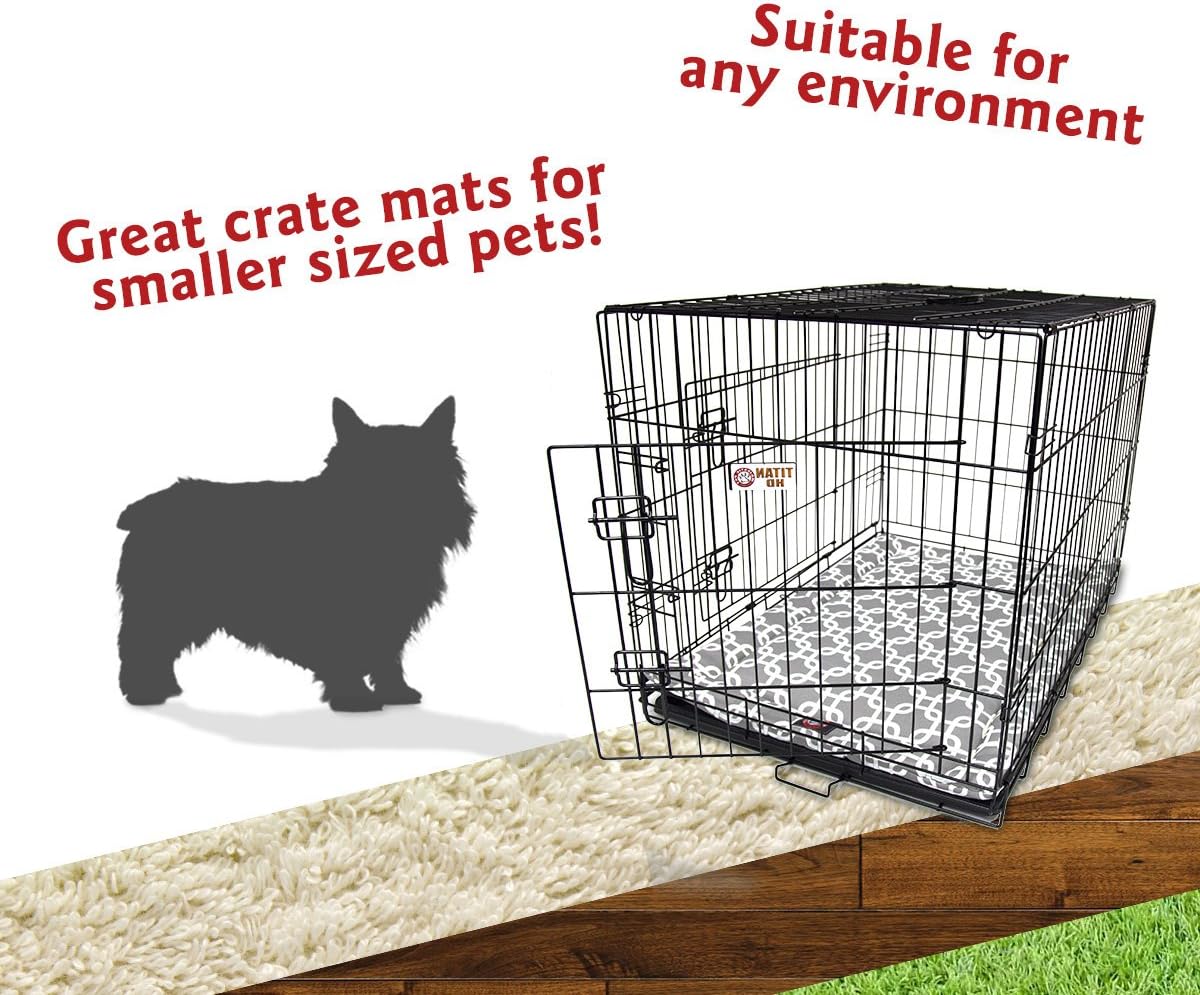 24" Links Gray Crate Dog Bed Mat By Majestic Pet Products