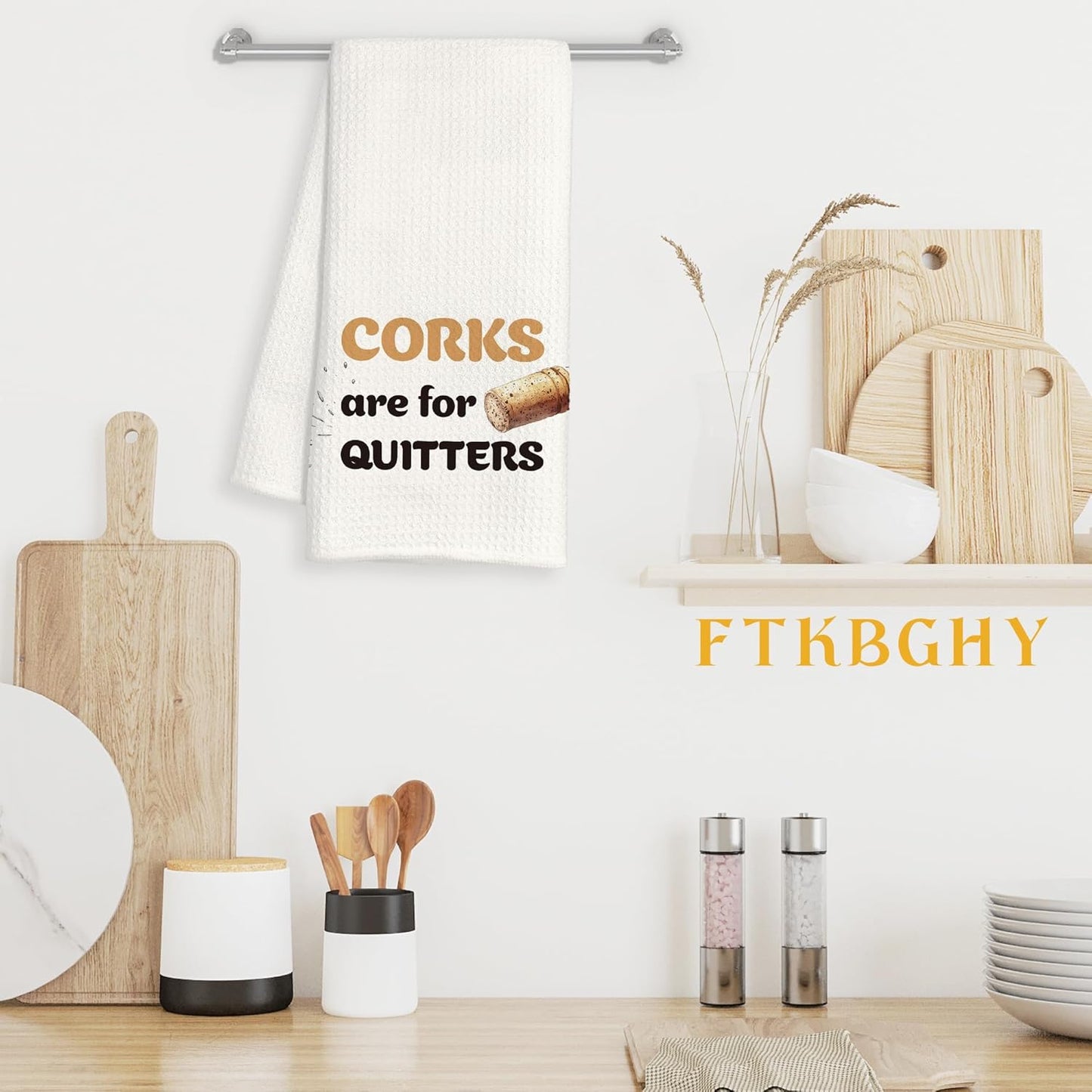 Funny Wine Kitchen Towels, Wine Lovers Gifts, Bartender Gifts Decorative Dish Hand Tea Towels for Kitchen Home Bar Cart, 16x24 Inch