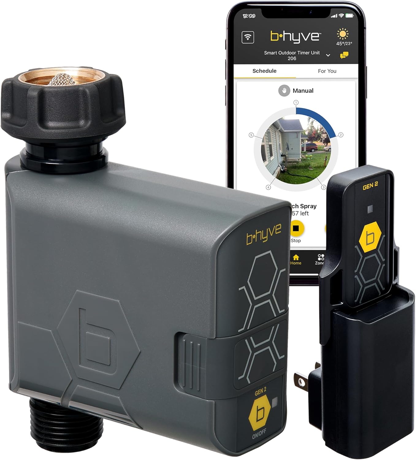 Orbit 90204Z B-hyve Gen 2 Smart Hose Watering Timer with Wi-Fi Hub