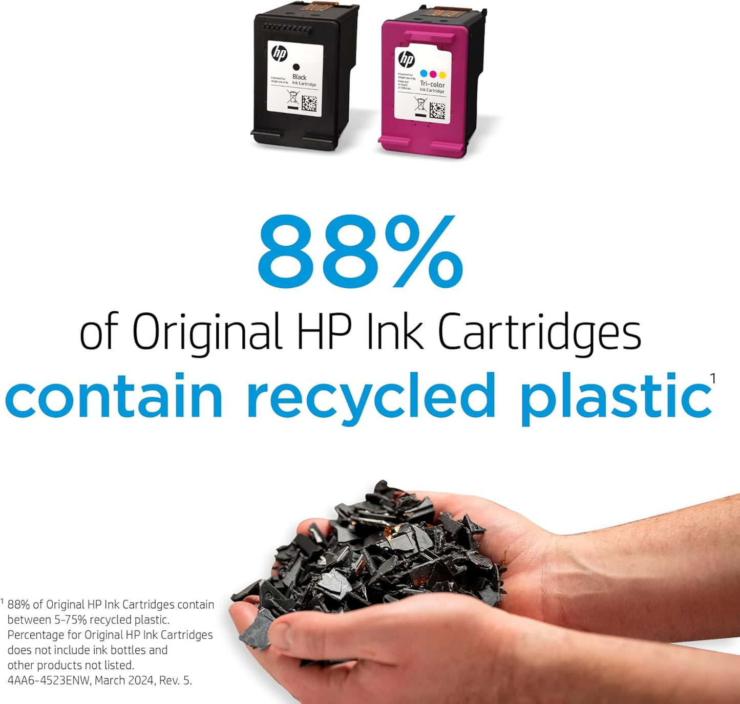 HP 65 Black Ink Cartridge | Works with AMP 100, DeskJet 2600, 3700; Envy 5000 | Eligible for Instant Ink | N9K02AN