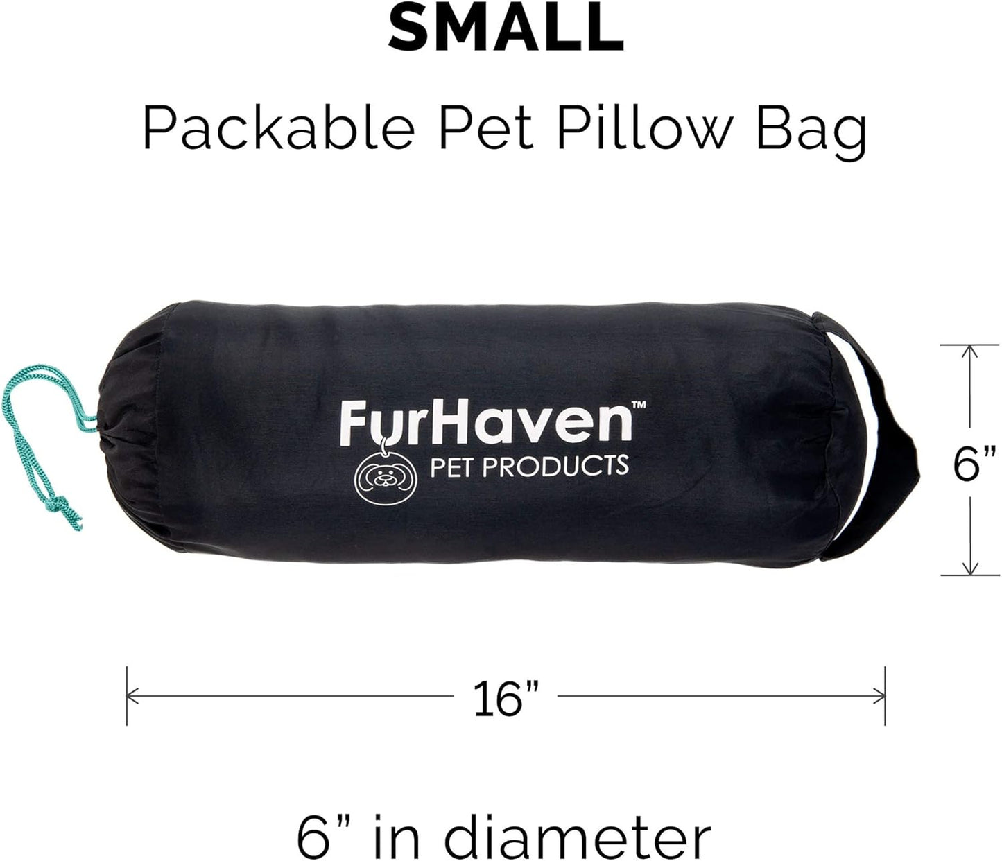 Furhaven Outdoor Travel Dog Bed for Small Dogs w/ Carry Bag, Washable & Foldable, Great for Crates & Kennels - Trail Pup Travel Pillow Mat w/ Stuff Sack Bag - Paprika/Camo-Paw, Small