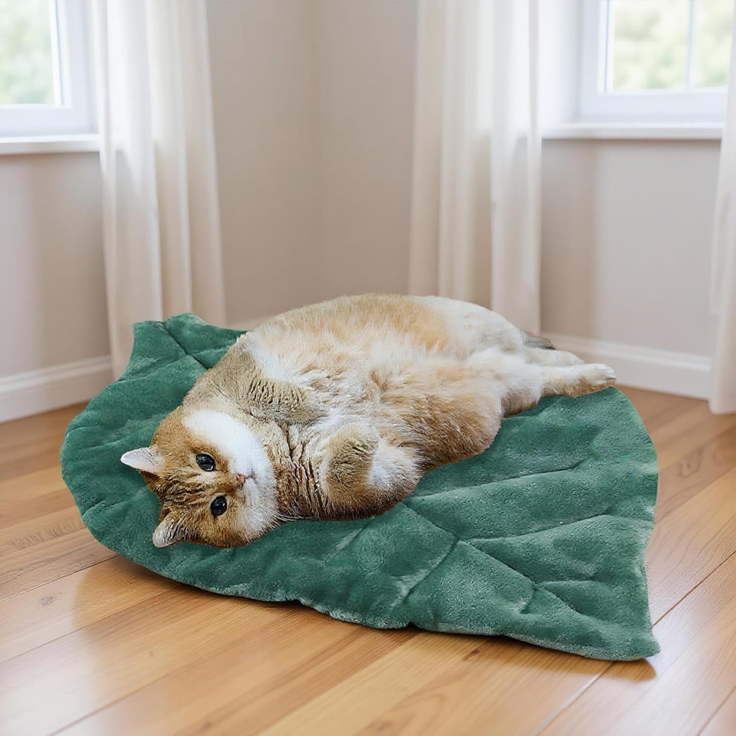 Washable Cat Bed, Warm Cotton Cat Mat Bed, Non-Slip Mattress Pet Supplies for Sleeping Indoor Outdoor Couch Crate Travel Car Seat Kennel Floor Kitten Puppy Animal