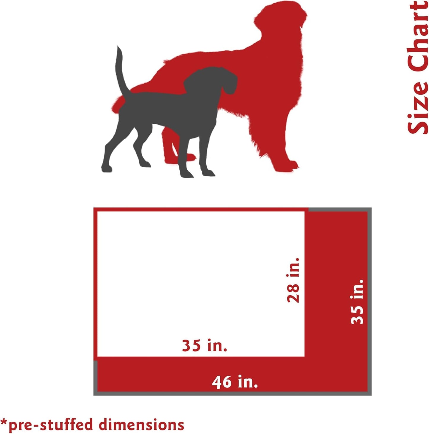 Large 35x46 Super Value Dog Pet Bed - Black