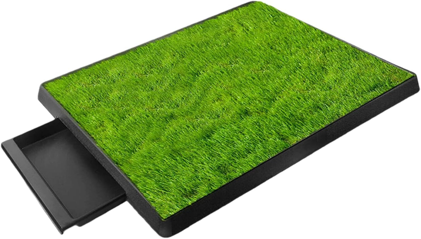 Artificial Grass Dog Pee Pad with Tray,Washable 3-Layer Puppy Training Pad for Indoor Use Training in Assorted Size Indoor Dog Toilet