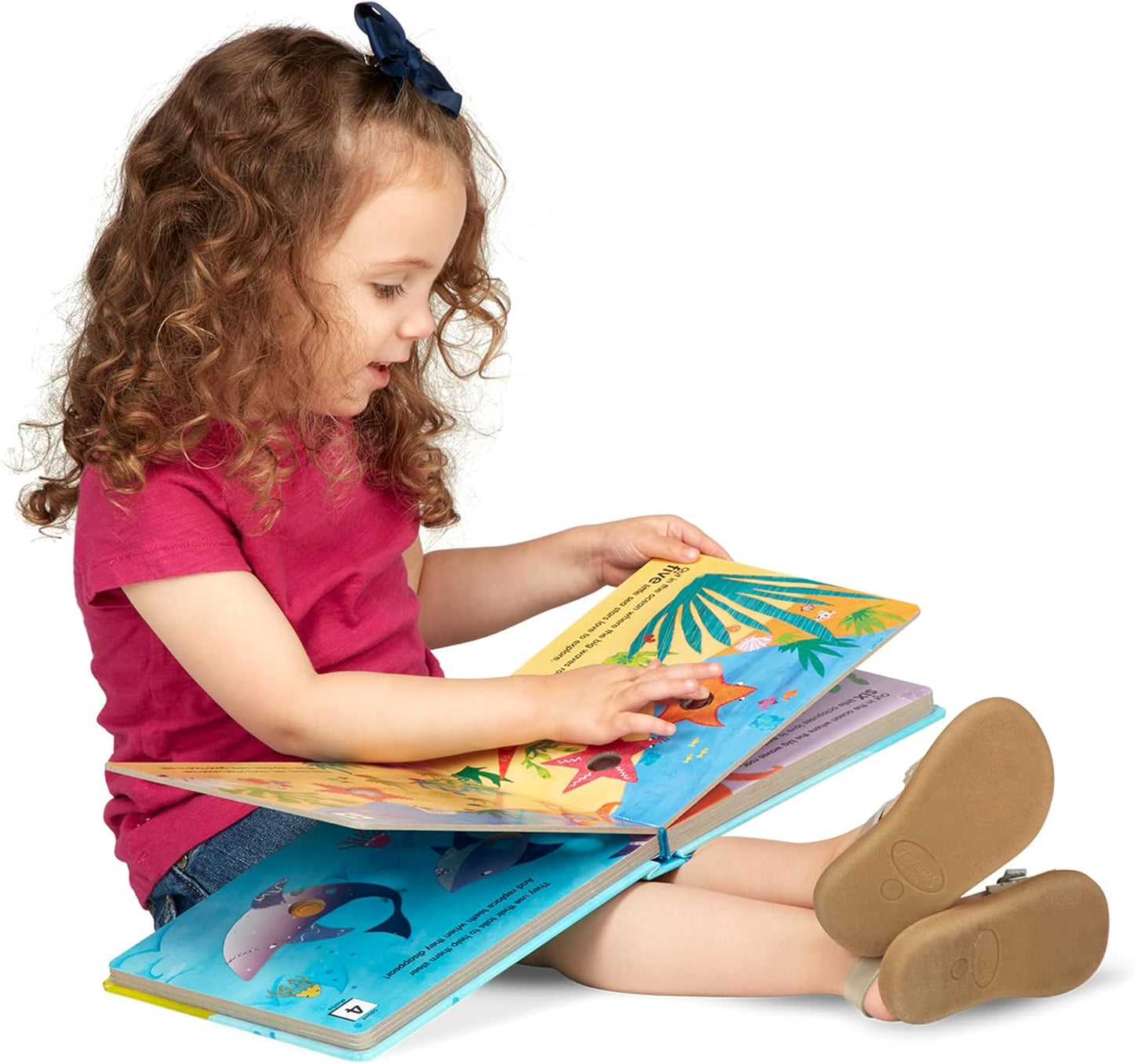 Melissa & Doug Poke-a-Dot! Who’s in the Ocean? Interactive Children's Board Book with Buttons to Pop, Educational Sensory Toy for Toddlers & Preschoolers Ages 3+ - FSC Certified