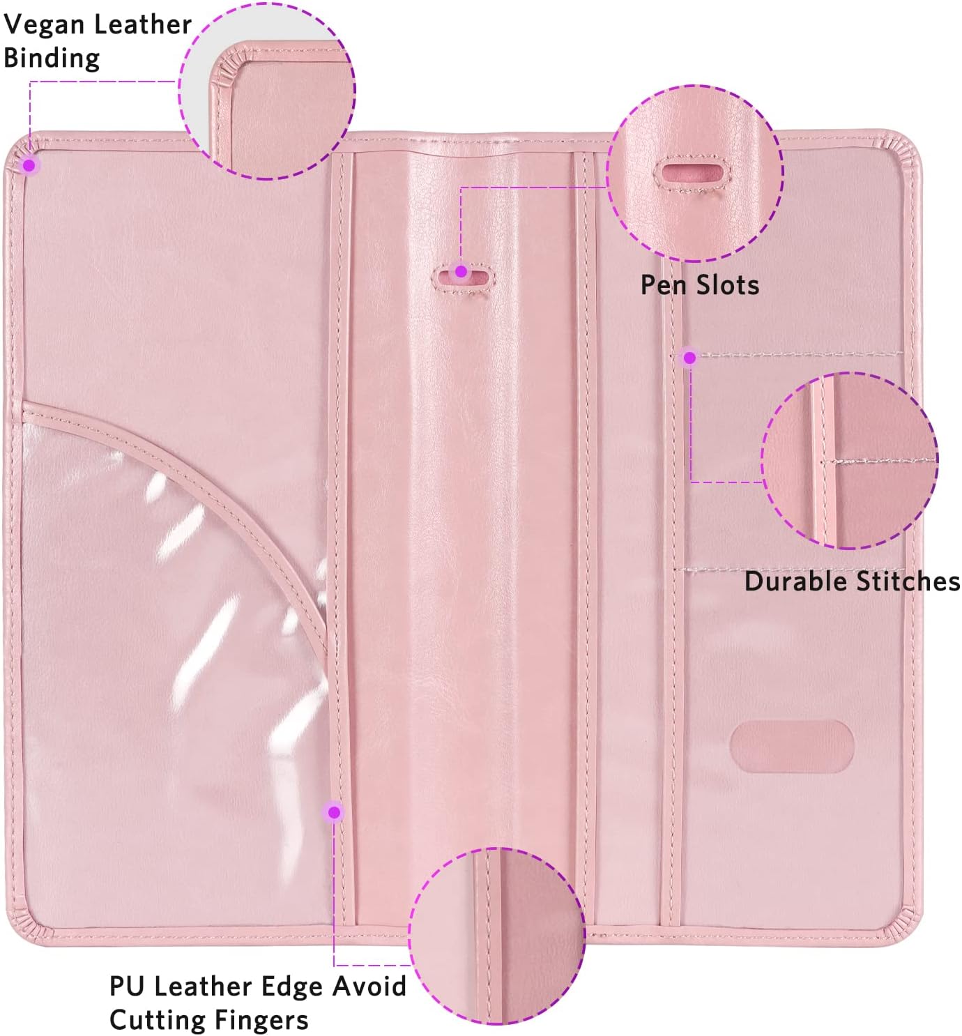 CoBak Car Registration and Insurance Holder - Vehicle Glove Box Car Organizer, Auto Truck Comparment Accessories Case with Magnetic Closure for Essential Document, Driver License, Cards