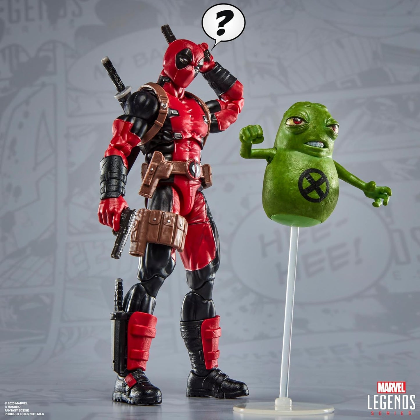 Marvel Legends Maximum Series Deadpool, Deluxe Deadpool Comics Collectible 6-Inch Action Figure with 24 Accessories Including X-Force’s Doop