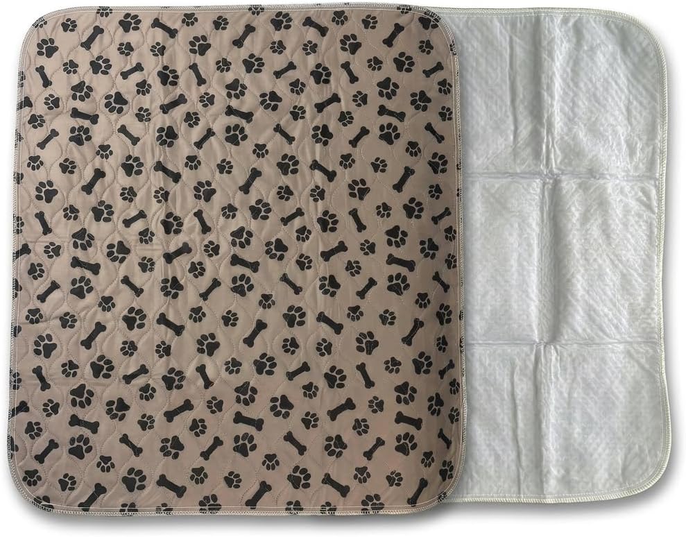 Washable Puppy Pee Pads with Pheromone Attraction – Reusable Dog Pee Pad, Waterproof Non-Slip Training Pad for Indoor Use, Crates & Apartments, 29 × 25 in