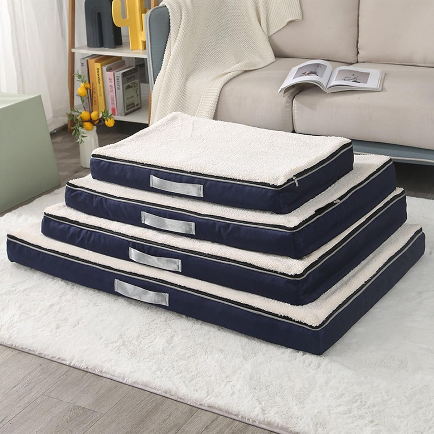 Orthopedic Dog Beds Extra Large Sized Dog, Big Memory Foam Dog Couch Beds with Removable Washable Cover,Waterproof (120x75x10CM/47x30x3.9inch) (90x70x10CM/35.4x27.6x3.9inch)