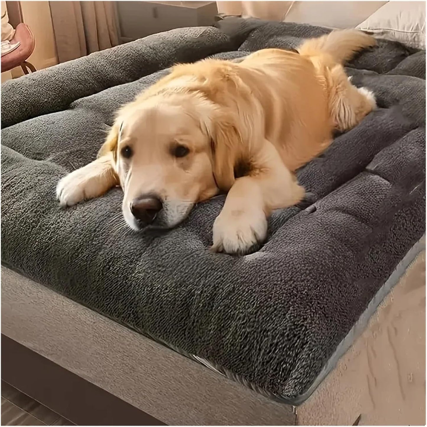 Dog Pet Beds Extra Large Plush Dog Bed Sofa Thickened Super Soft Pet Mat Dog Crate Mat Bed for Dog Beds