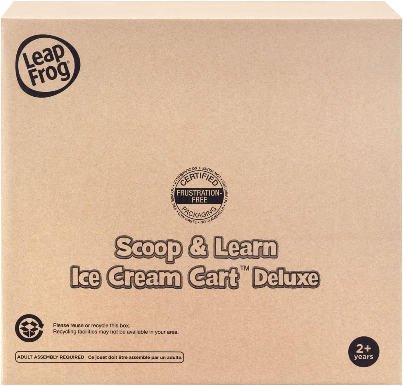 LeapFrog Scoop and Learn Ice Cream Cart Deluxe (Frustration Free Packaging), Pink