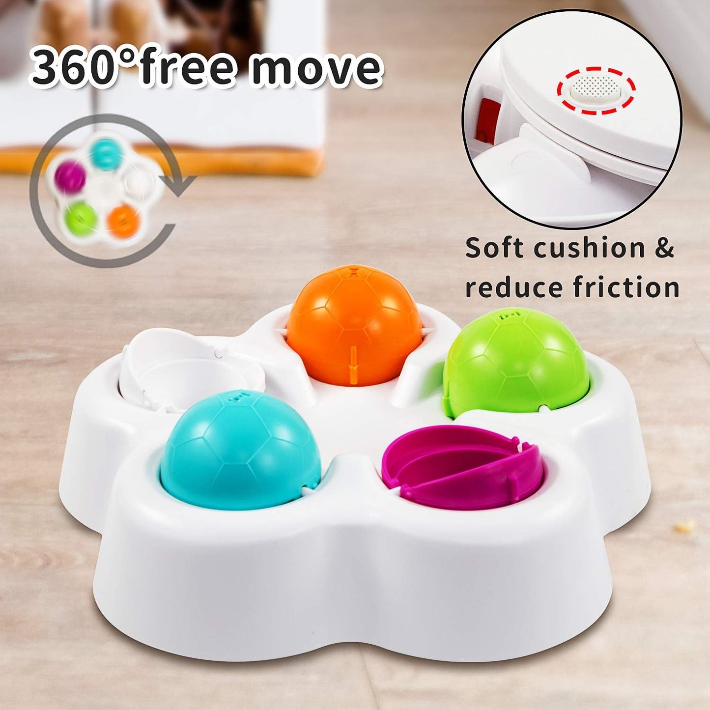 LESES Dog Puzzle Toys for Smart Dog IQ Interactive Dog Toys Slow Feeder Dog Bowls for Beginner Pet Treat Dispenser Slow Feeder, Rotating Pet Training for Small Medium and Large Dogs