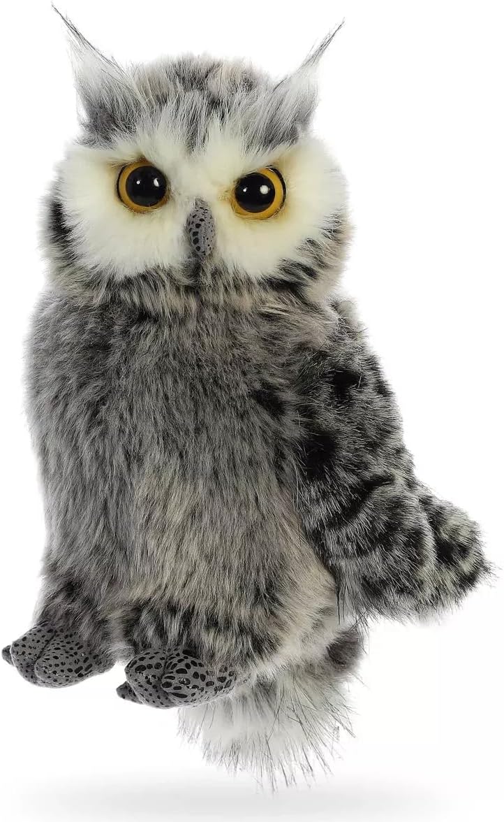 Aurora® Playful Wild Life Barney Stuffed Animal - Comforting Companion - Imaginative Play - Gray 9 Inches