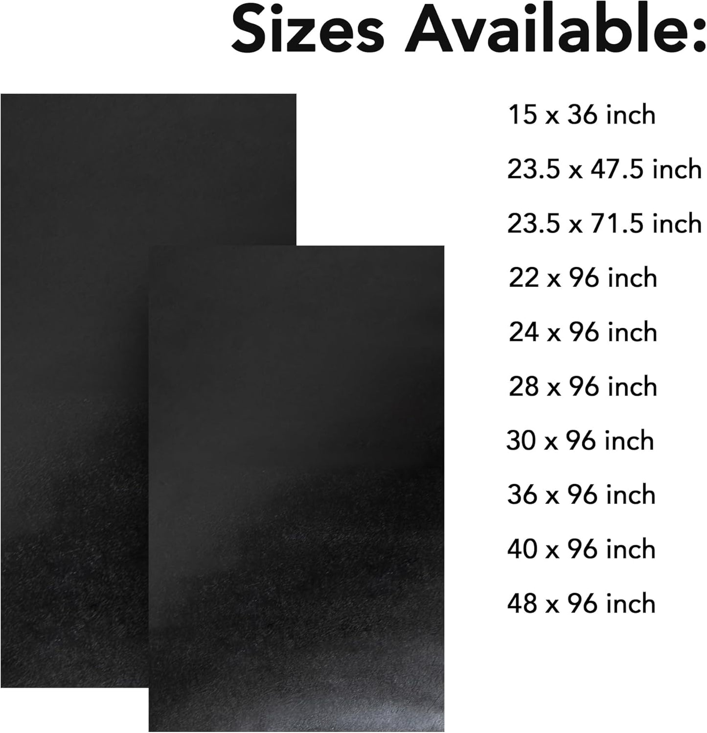 RESILIA Work Bench Mat - 23.5" X 47.5" X 0.06" Scratch-Resistant PVC Mats - Protect Your Workbench, Table, or Tool Station from Painting, Woodworking, Crafting, Building, & More, Black, Made in USA