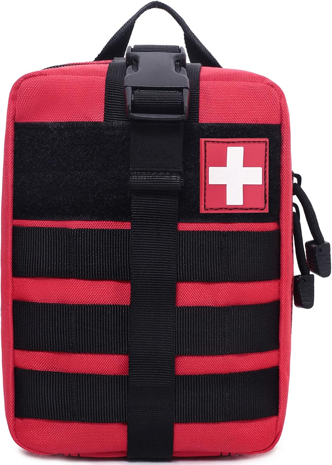 Molle Pouch, Sturdy 600D Nylon Tactical Medical Pouch,Rip-Away EMT First Aid Pouch (Bag Only)