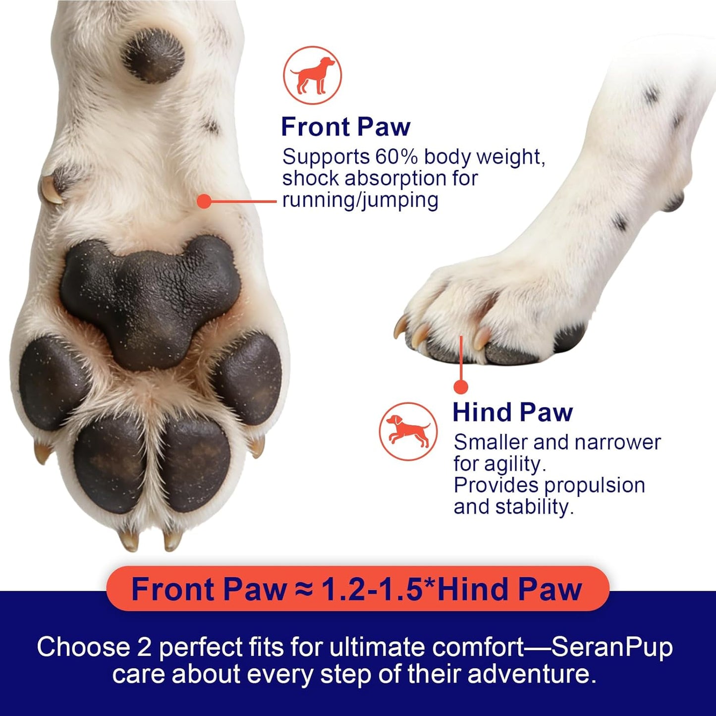 2 Breathable Large Dog Boots for Outside, Anti-Slip Reflective Rubber Waterproof Dog Boots, Dog Rain Boots & Paw Protectorss for Winter Snow, Hot Pavement