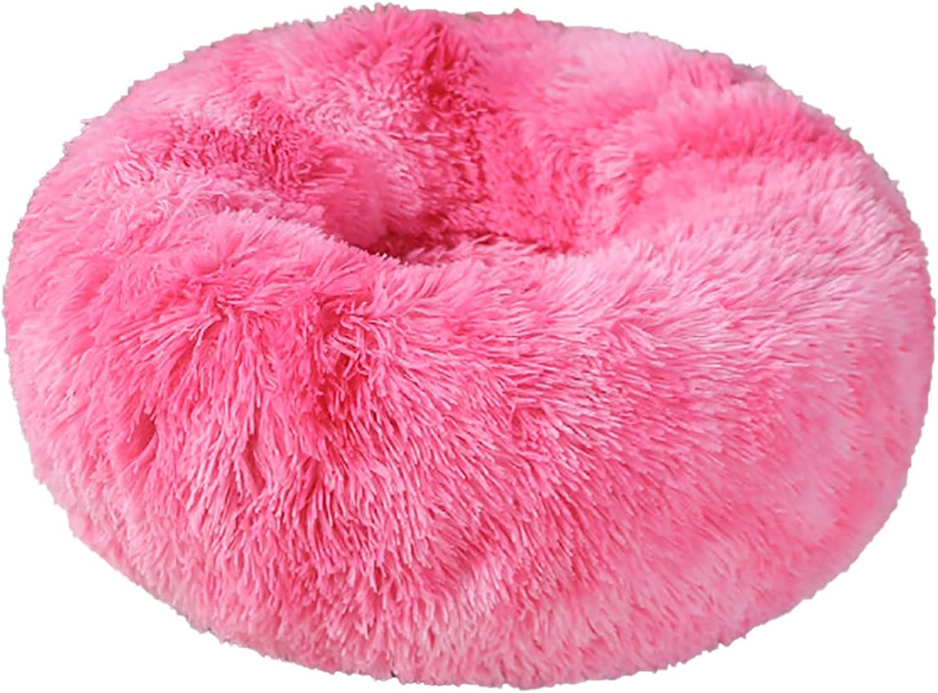 Dog Beds Calming Dog Bed Fluffy Donut Cuddler Cat Bed Round Donut Pet Bed for Cats and Small Dogs Cozy Soft Indoor Cat Pet Cushion Bed,9,S