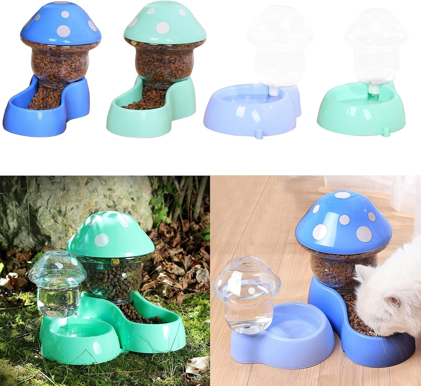 Cats Bowl Pet Automatic Water Bowl Food Bowl Pet Bowl Large Capacity Dog Feeding Bowl Water Dispenser for Small Pet Dogs