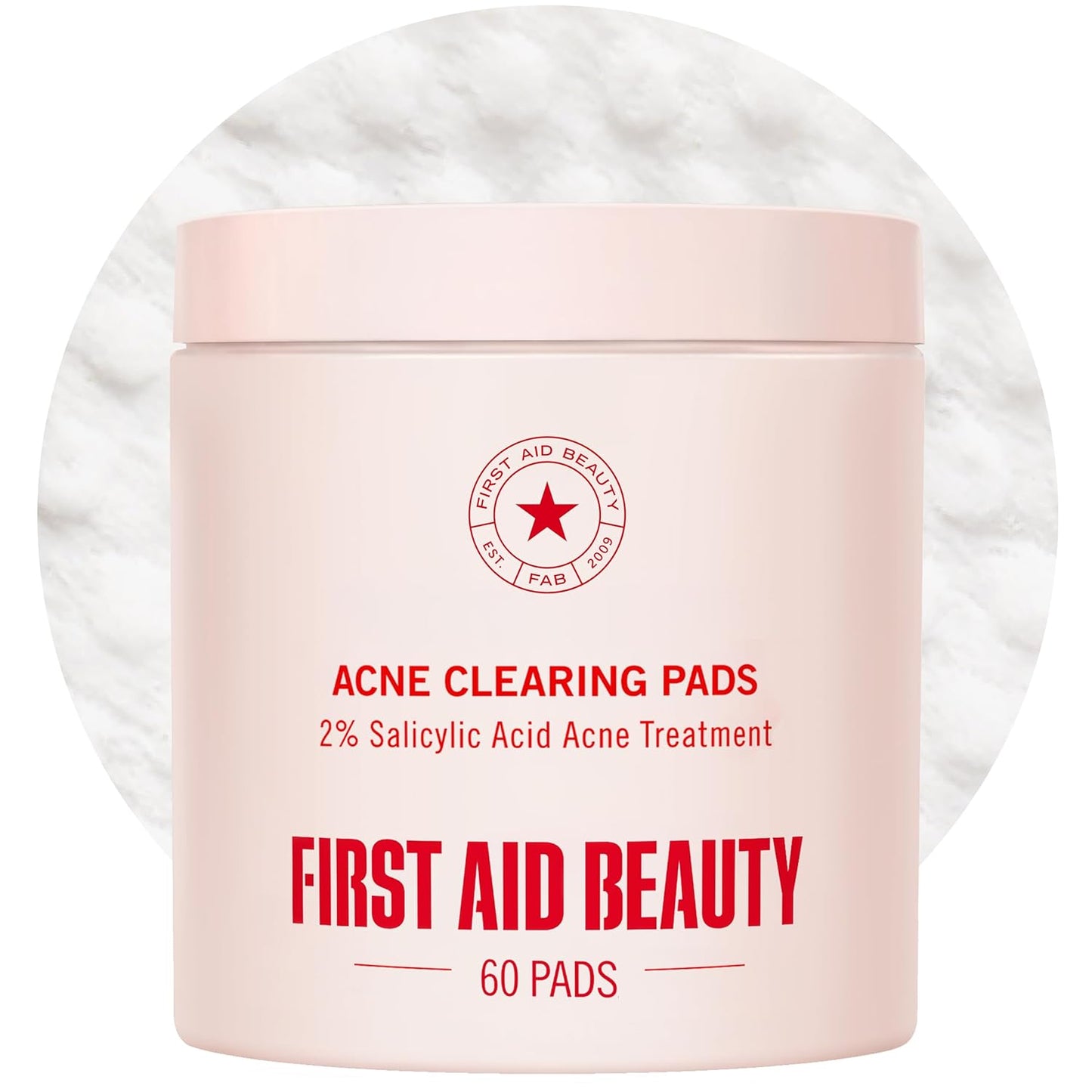 First Aid Beauty Acne Pads for Face - Maximum Strength Acne Treatment - 2% Salicylic Acid Pads Treat Without Drying, (60-ct)