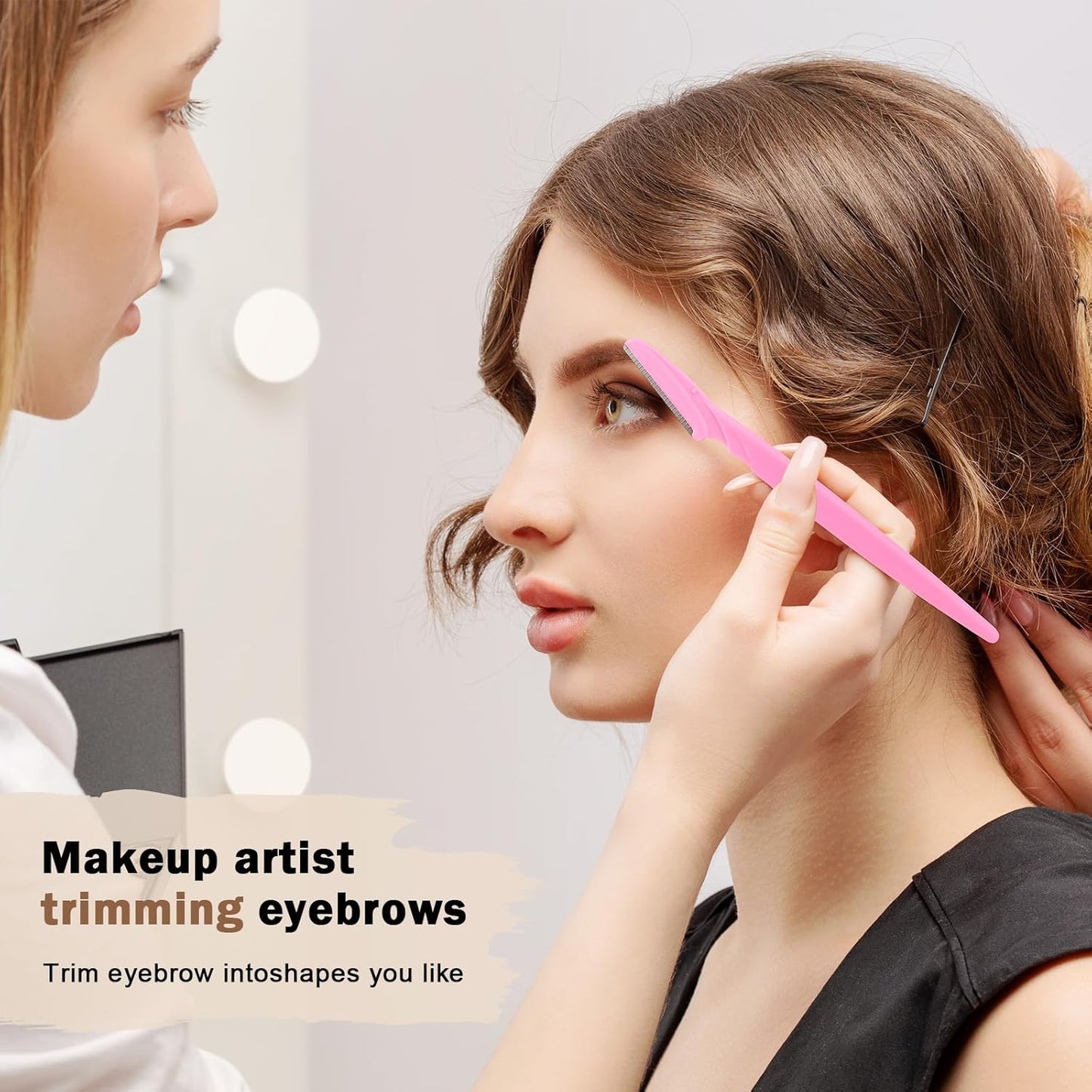 D 21 PCS Eyebrow Razor,Dermaplane Razor,Face Razors for Women and Men,Dermaplaning Tool for Face,3 Colors Facial Hair Shavers with Precision Cover,Facial Hair Remover for Women,Eyebrow Hair Trimmers