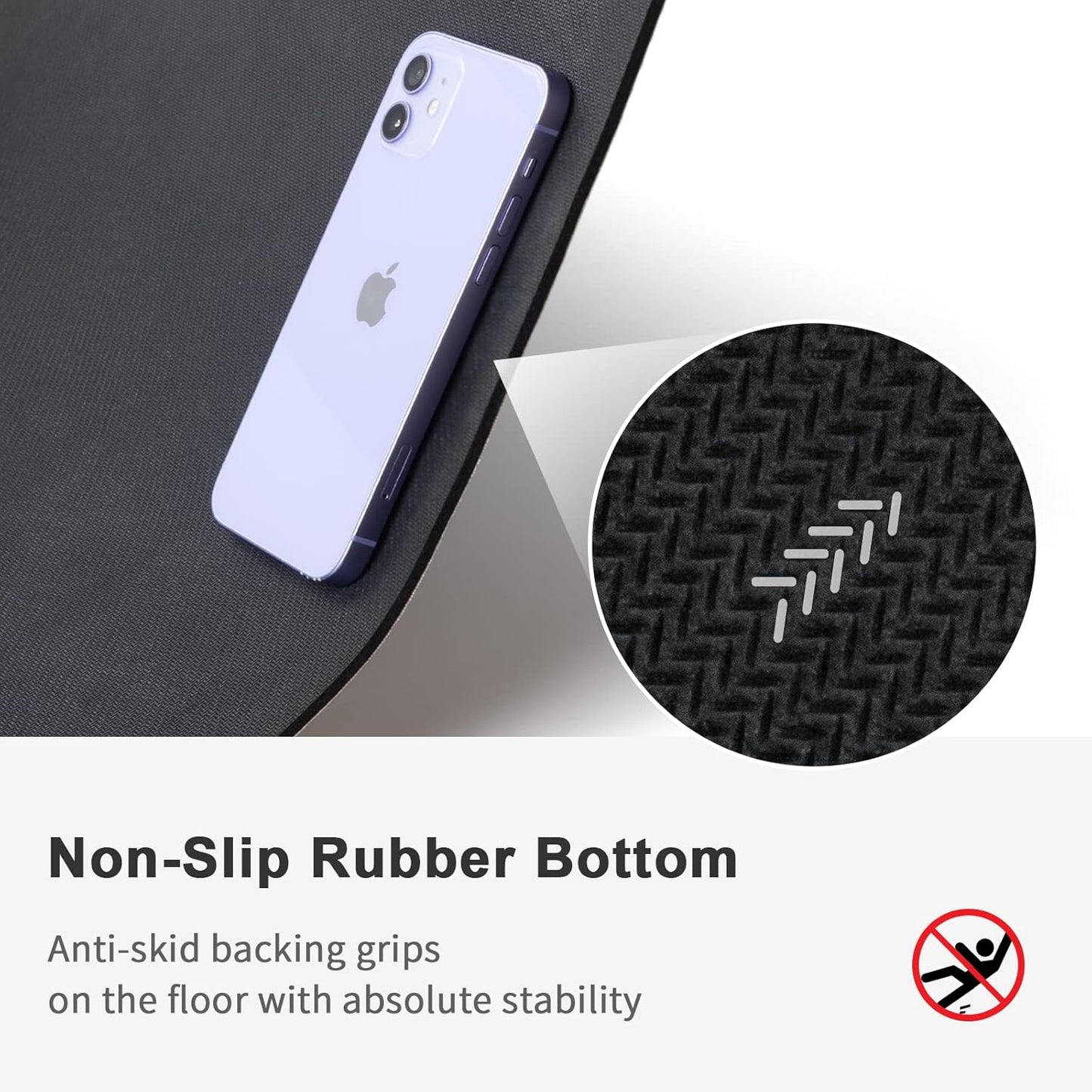 Stiio - Cat Food Mat, Rubber Backed Pet Feeding Mat for Floor Non-Slip Waterproof Dog Water Bowl Tray, Easy to Clean Pet Placemat, Grey 17x28 inches