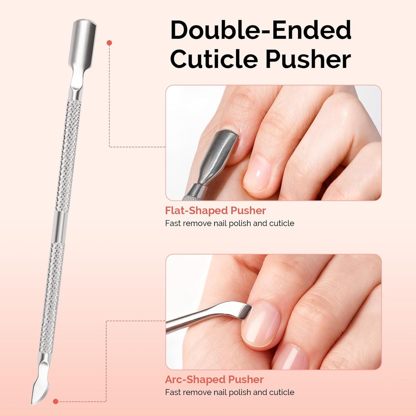MelodySusie 14PCS Manicure Tools Kit Nail Care Kit with Nail File,Cuticle Trimmer and Pusher,Mini Sandpaper,Nail Brush and Cuticle Oil 25ML
