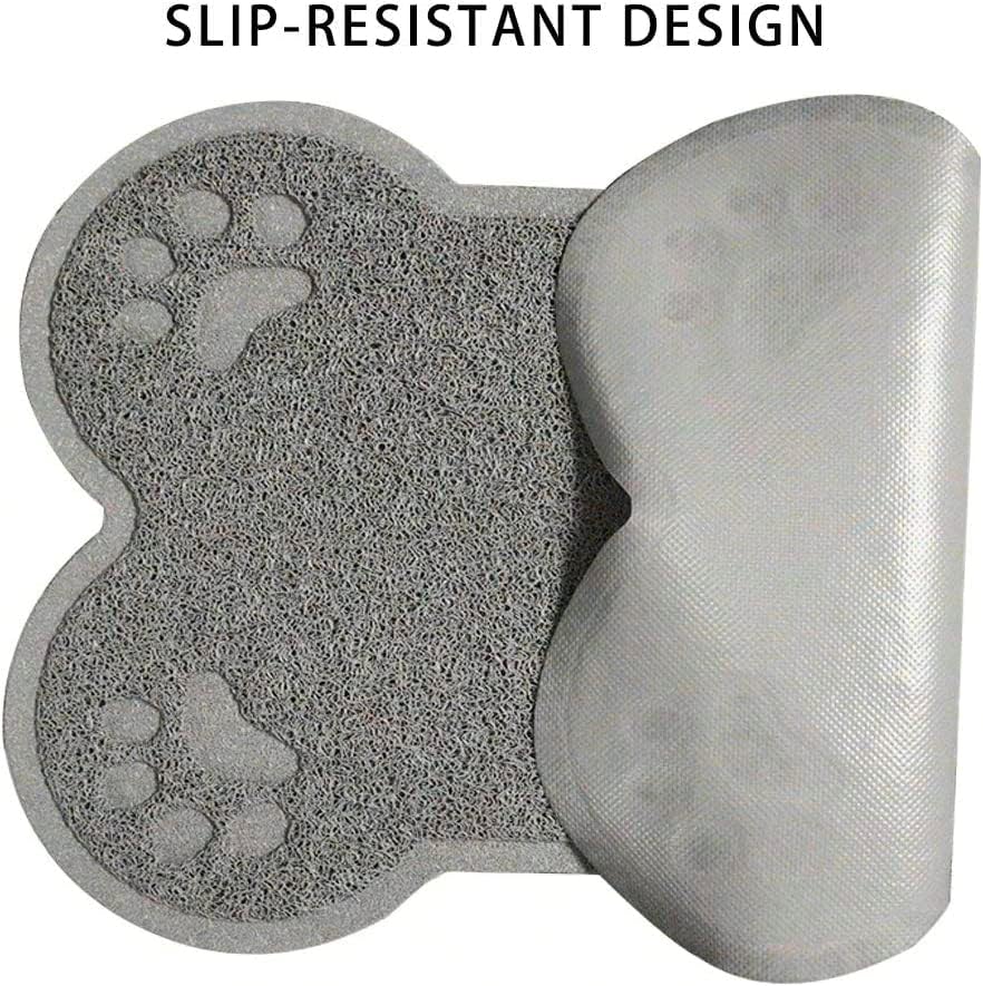 Petlike Pet Feeding Mat for Large Dogs and Cats, Non-Slip and Waterproof Large Dog Bowl Mat for Food and Water, Easy to Clean(Exclude Bowl…