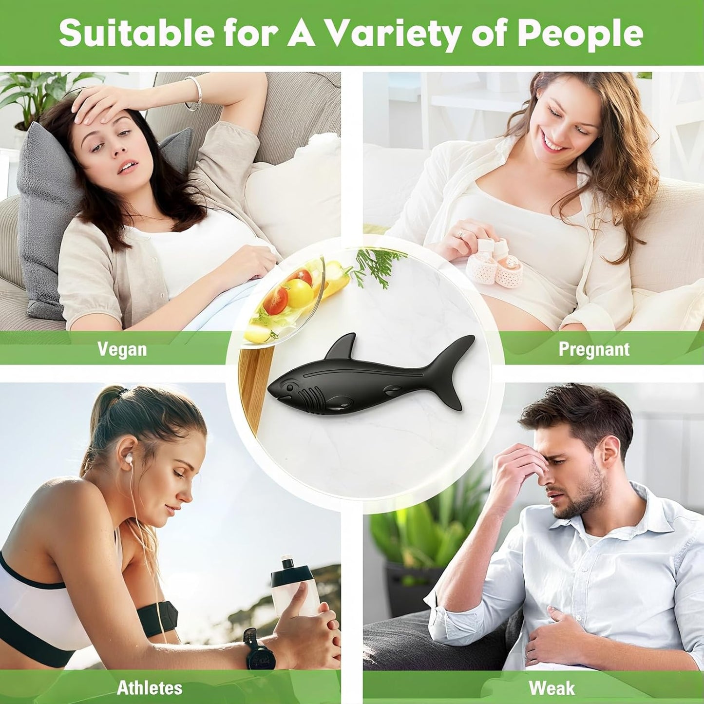 Iron Fish 1 PCS, lron Fish for Cooking Tool，Natural lron Anemia Aid for Food & Drinks Supplement Iron Source for Adults Women Vegans，Rust-Proof Permanent Use(Shark)