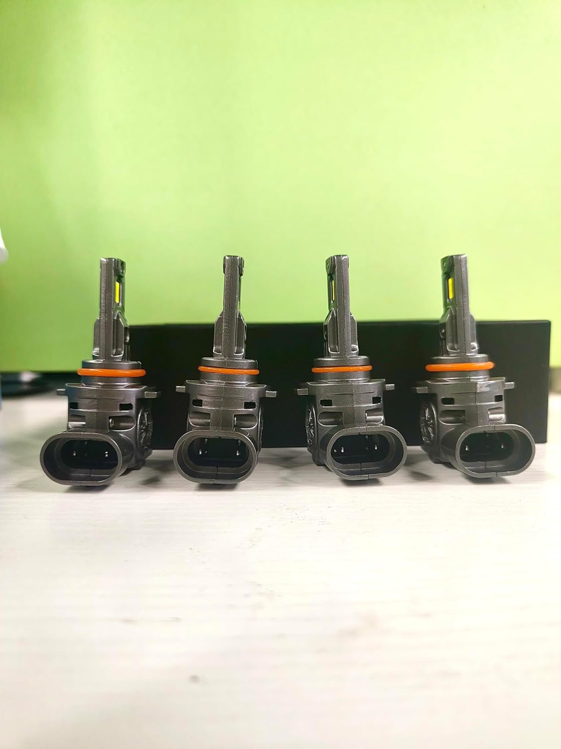 9005 9006 Bulbs Combo, 100,000LM 1200% Ultra Bright, True 1:1 Mini Halogen Size, Plug and Play No Adapter, HB3 HB4 Fog Light Conversion Kits, 85000+ Hours Lifespan, Pack of 4
