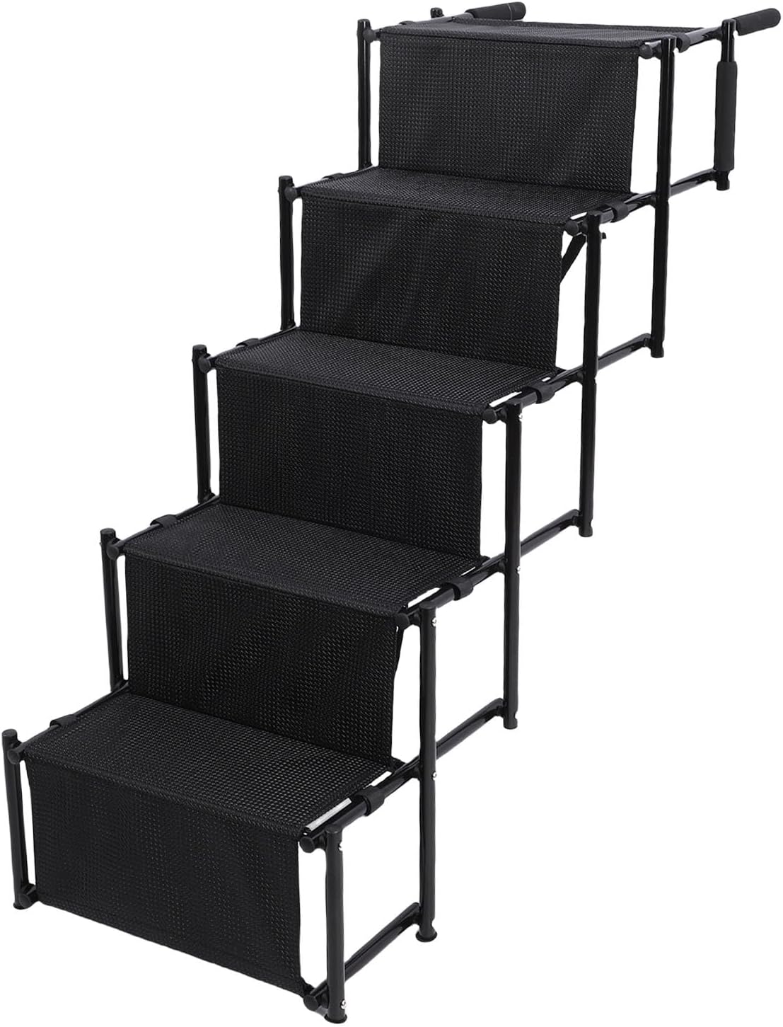 Dog Stairs Portable Folding Ramp Support 110.23lbs Pet Ladder SUV Truck High Bed